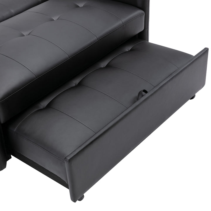 Orisfur. 51" Convertible Sleeper Bed, Adjustable Oversized Armchair  with Dual USB Ports for Small Space