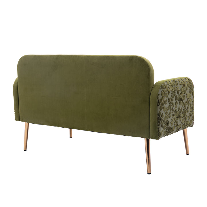 COOLMORE  Velvet  Sofa , Accent sofa .loveseat sofa with metal feet