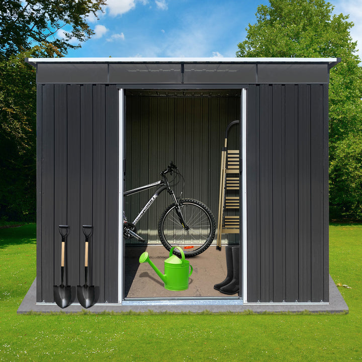 Metal garden sheds 6ftx8ft outdoor storage sheds Acrylic Total