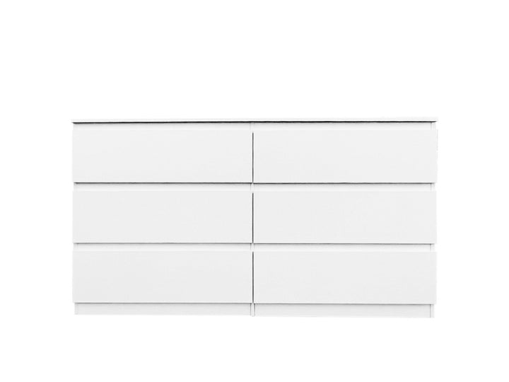 6 Drawer  Double Dresser for Bedroom Living Room Hallway,white