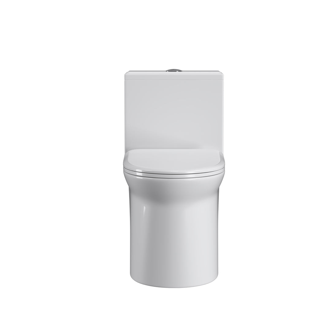 One Piece Dual Flush Elongated Toilet