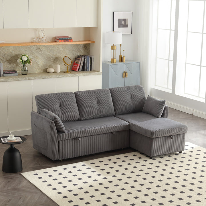 UNITED Modular Sectional Sofa L Shaped Modular Couch with Reversible Chaise Modular Sofa Sectional Couch with Storage Seats