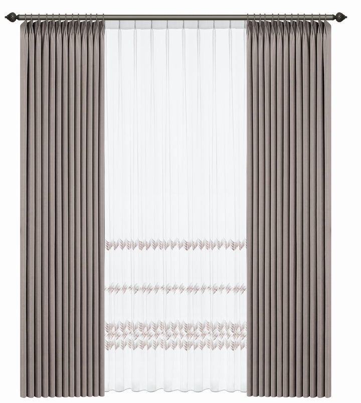 High Precision Textures Design Drapery Blackout Curtains,Pinch Pleat/Grommet/Rod Pocket Selectable,All Size Customizable