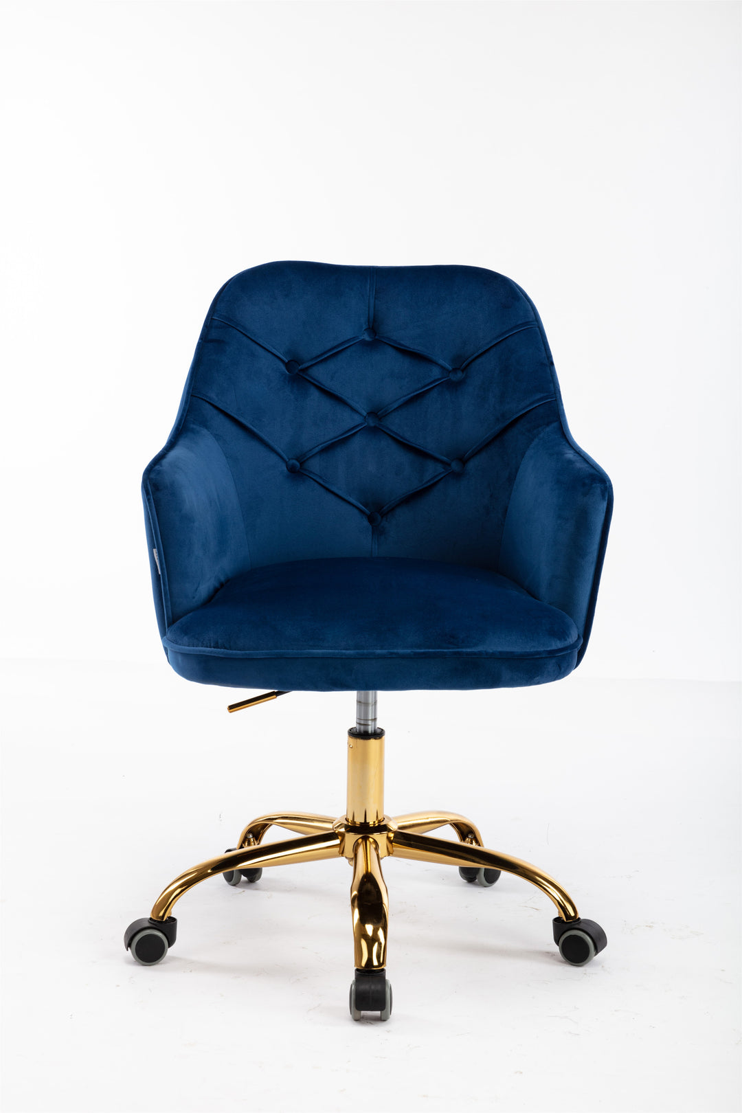 COOLMORE Velvet Swivel Shell Chair for Living Room ,Office chair , Modern Leisure Arm Chair Navy