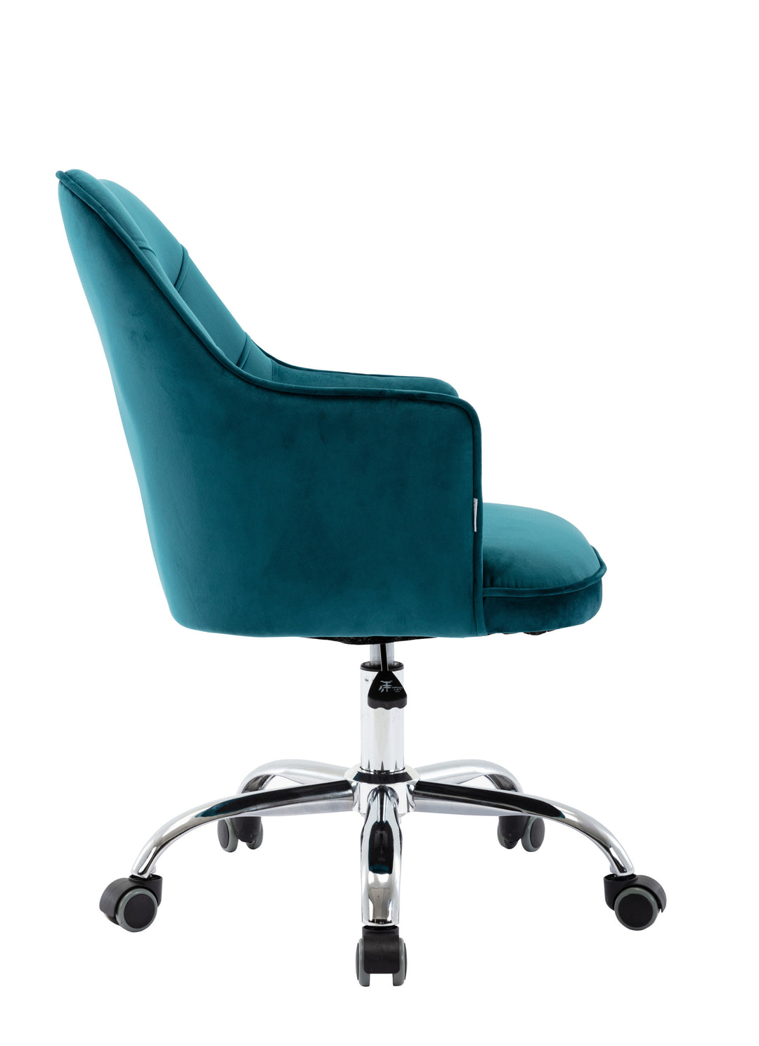 COOLMORE Velvet Swivel Shell Chair for Living Room, Office chair  Modern Leisure Arm Chair LAKE  BLUE