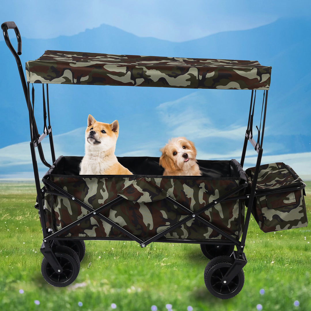 Outdoor Garden Park Utility kids wagon portable beach trolley cart camping foldable folding wagon