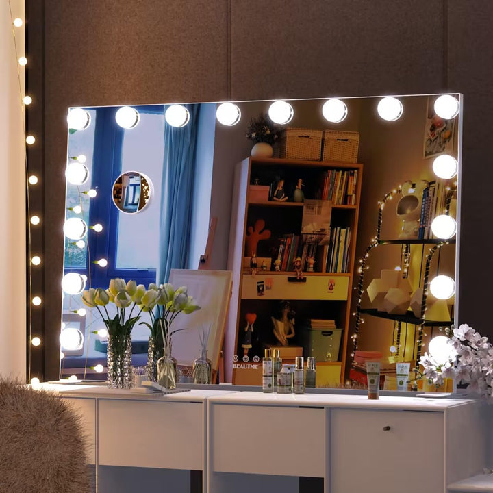 Custom Vanity Mirror With Light Bulbs