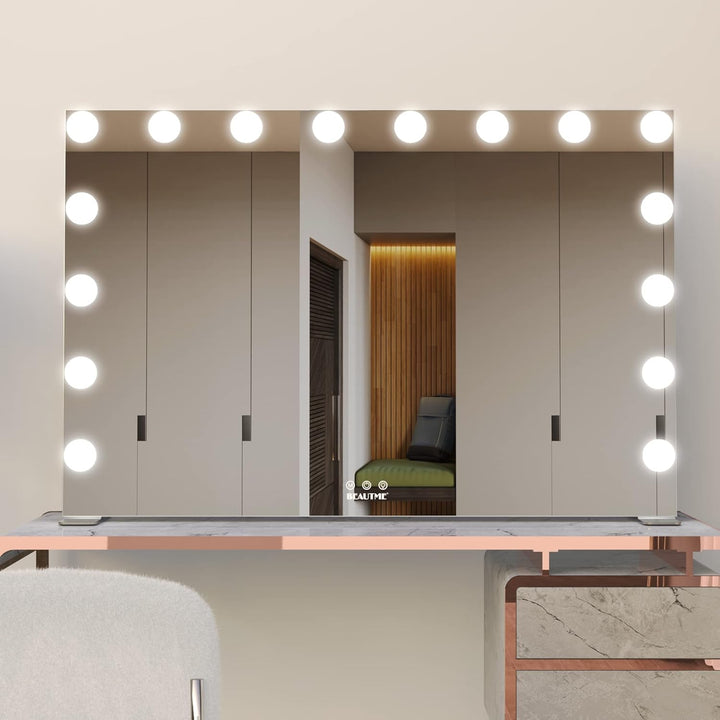 Custom Vanity Mirror With Light Bulbs