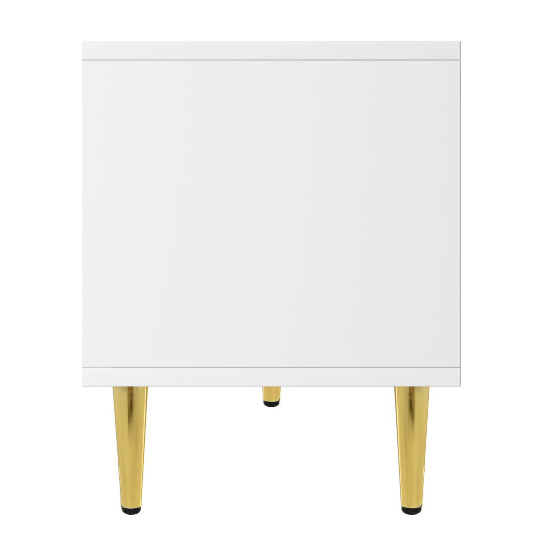 U-Can Modern TV Stand with 5 Champagne Legs - Durable, Stylish and Spacious, TVs Up to 75''