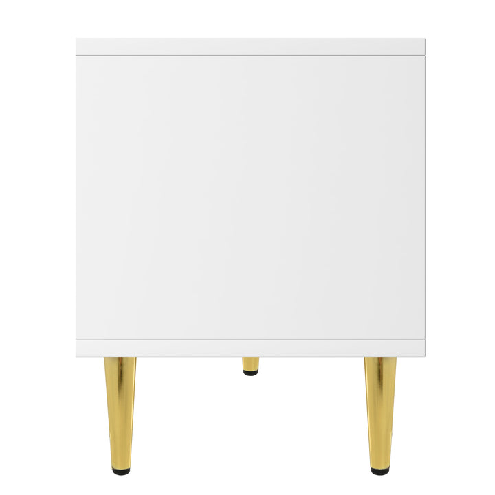 U-Can Modern TV Stand with 5 Champagne Legs - Durable, Stylish and Spacious, TVs Up to 75''