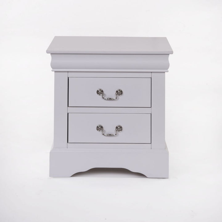 ACME Louis Philippe III Nightstand in White 24503