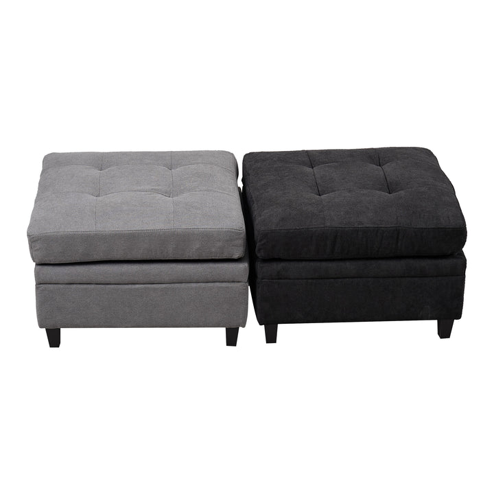 U Shaped Sectional Couch Convertible Sectional Couch with Double Chaise 4 Seat Sectional Sofa for Living Room