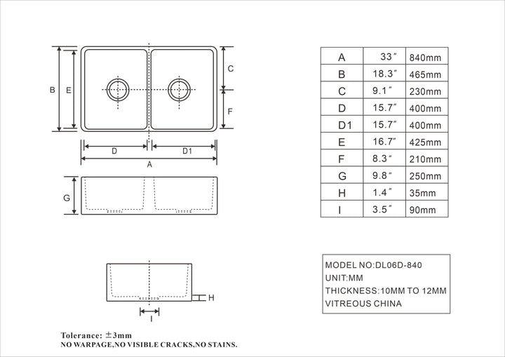 Inch  White Farmhouse Sink Deep Apron Sink Undermount Farmhouse Kitchen Sink Single Farm Sink