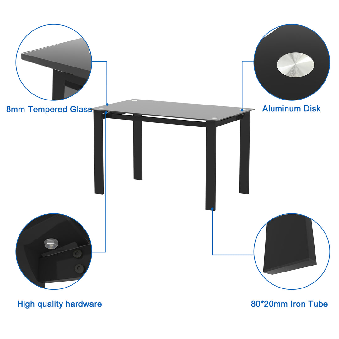 5-piece dining table set, dining table and chair