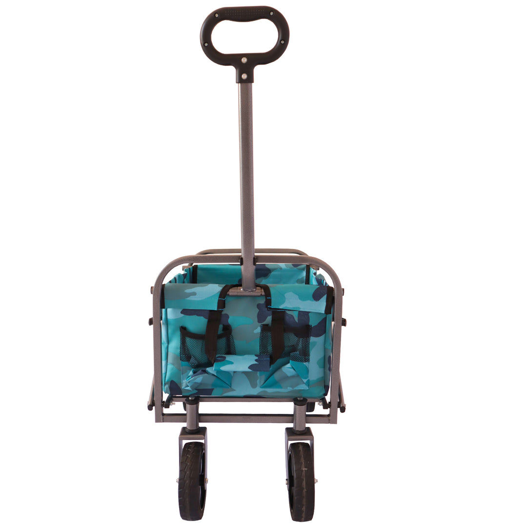 Outdoor Garden Multipurpose Micro Collapsible Beach Trolley Cart Camping Folding Wagon