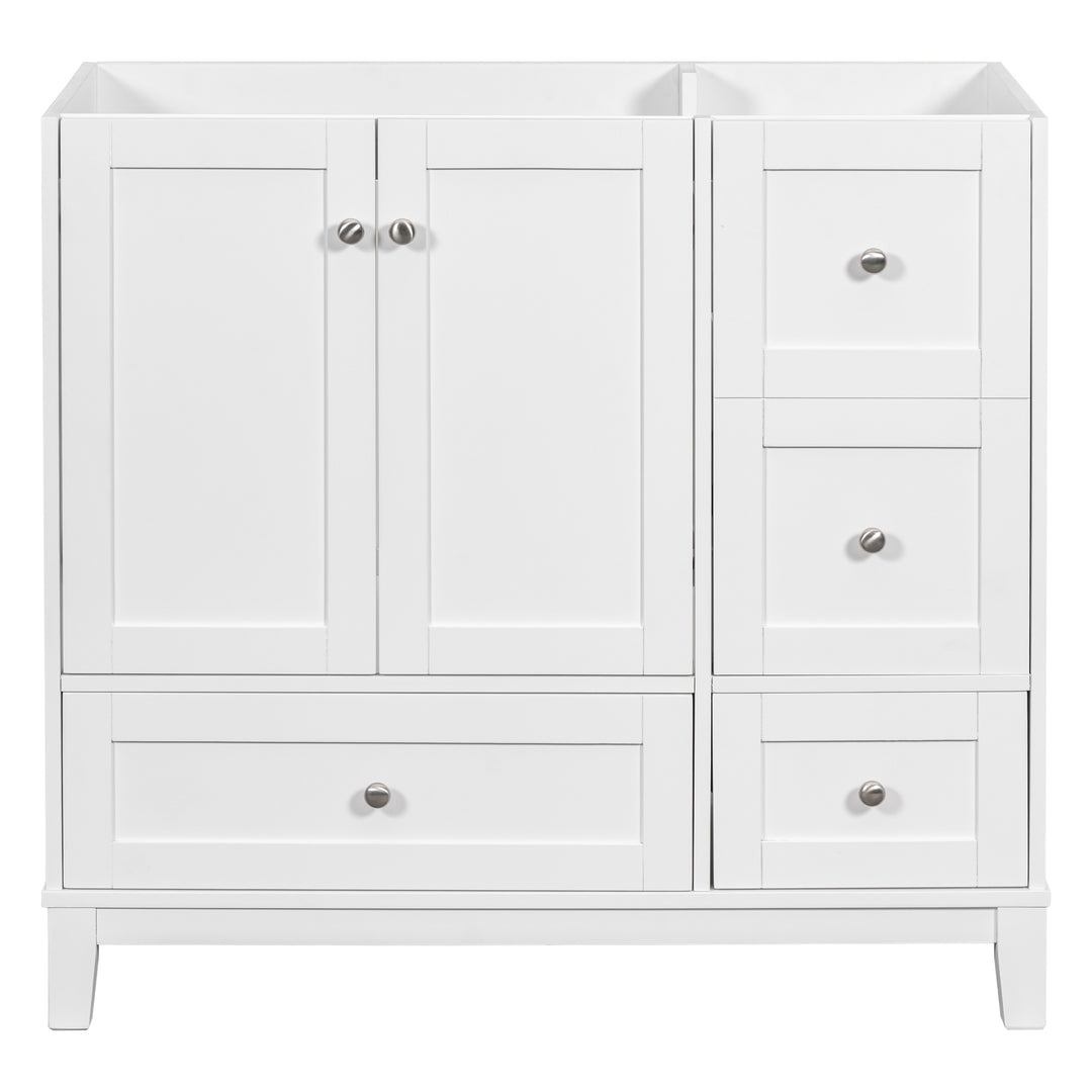 [Cabinet Only] 36" Bathroom vanity, white