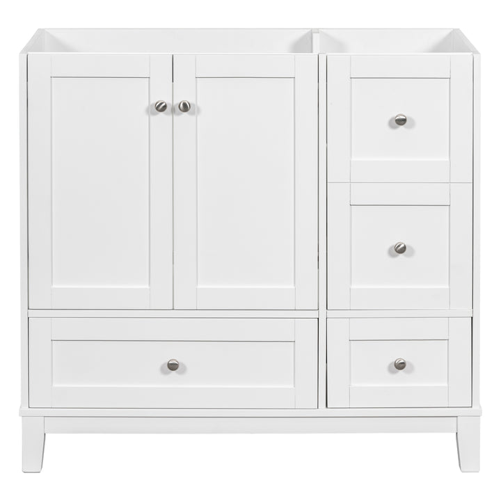 [Cabinet Only] 36" Bathroom vanity, white