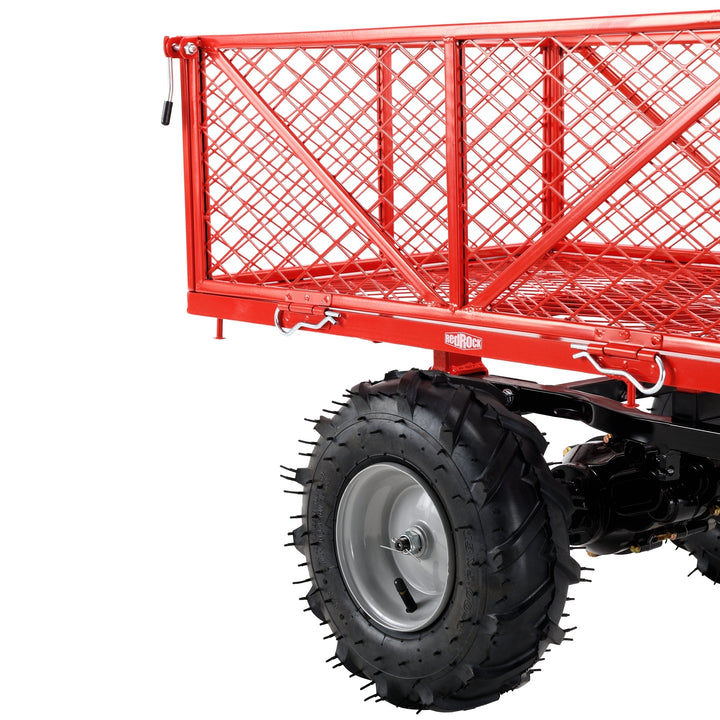 Wheelbarrow Utility Cart Electric Powered Cart 48V28Ah 500W  Capacity 500lbs (230kg)  Material Hauler 1000lbs Towing