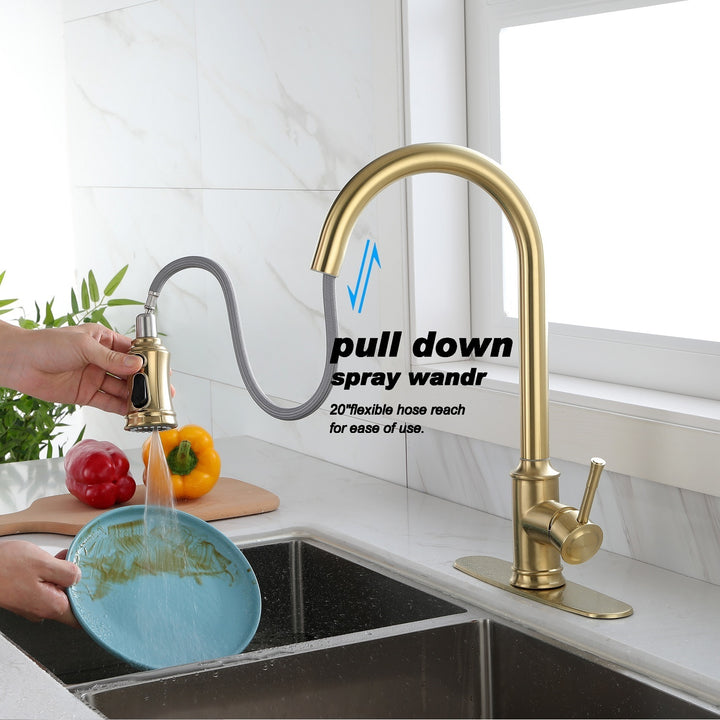 Touch Kitchen Faucet with Pull Down Sprayer