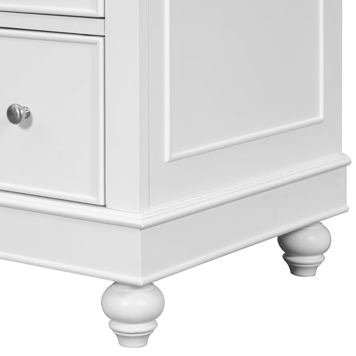 [Cabinet Only] 36" White Bathroom vanity