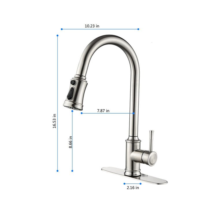 Touch Kitchen Faucet with Pull Down Sprayer