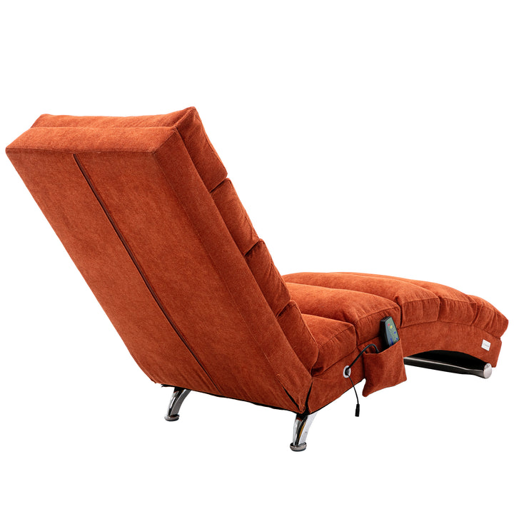 COOLMORE Linen Chaise Lounge Indoor Chair, Modern Long Lounger for Office or Living Room