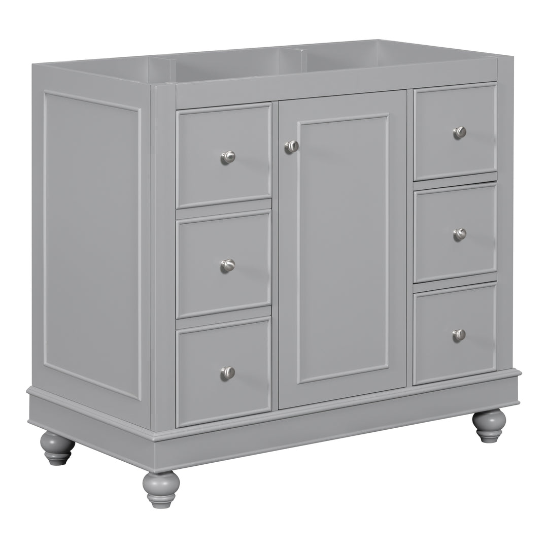 [Cabinet Only] 36" Gray Bathroom vanity