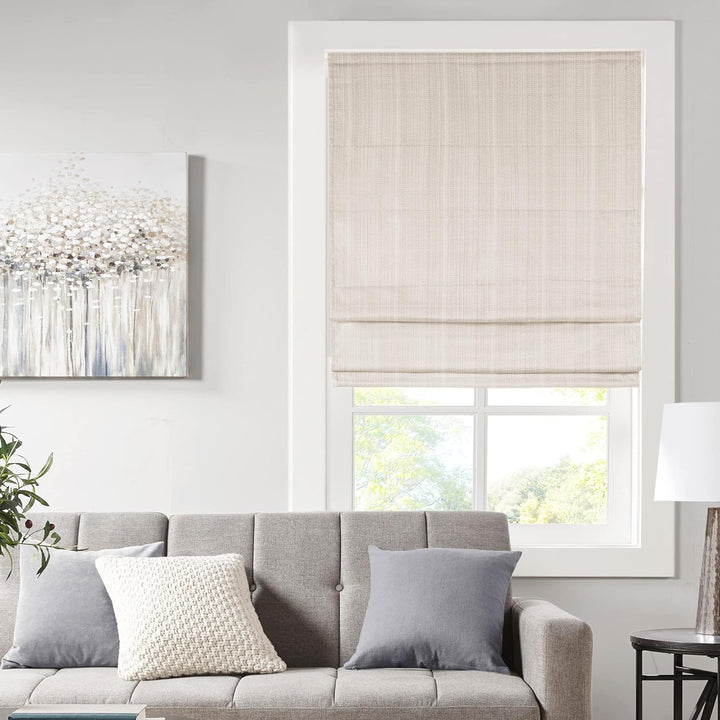 Customizable Cordless Roman Fabric Shades -Privacy Darkening, Energy Efficient, Thermal Insulated