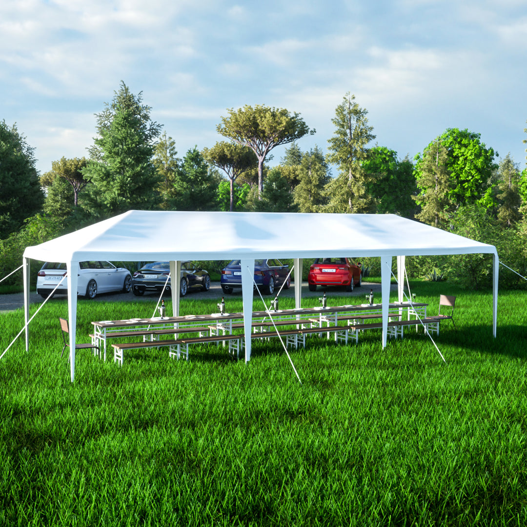 10x30' Wedding Party Canopy Tent Outdoor Gazebo with 5 Removable Sidewalls