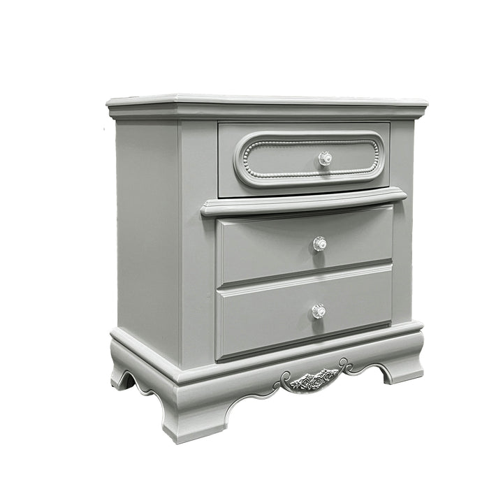 ACME Flora Nightstand, Gray Finish BD02205