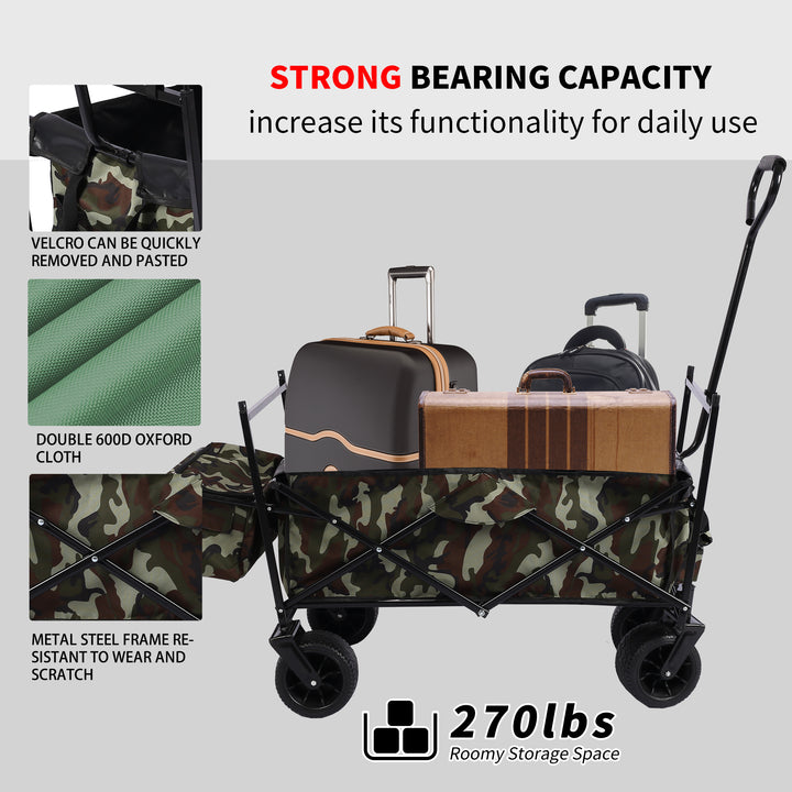 Outdoor Garden Park Utility kids wagon portable beach trolley cart camping foldable folding wagon