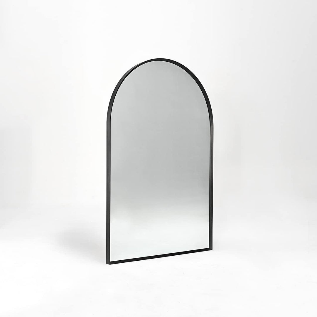 Wall Mirror 30"x20", Bathroom Mirror, Vanity Mirror, for Bathroom, Bedroom, Entryway, with Metal Frame, Modern & Contemporary Arch Top Wall Mirror (Black)