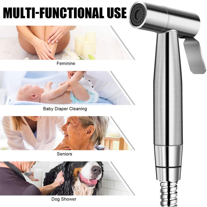 Handheld Bidet Sprayer for Toilet Brushed Nickel