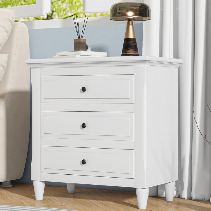 U_STYLE 3-Drawer Nightstand Storage Wood Cabinet (As Same As WF297663AAK)