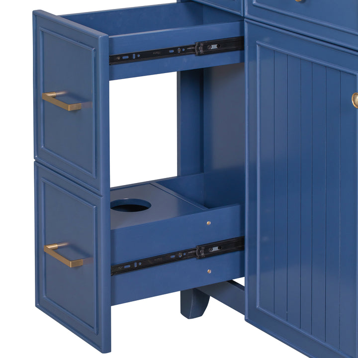 [Cabinet Only] 36" Bathroom Vanity-Blue