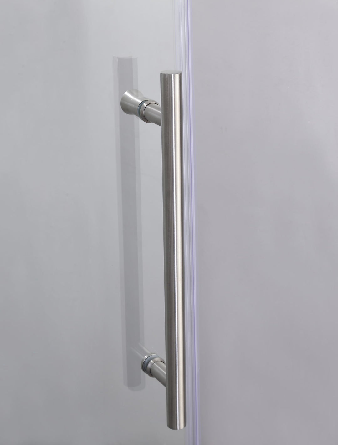 Frameless Shower Doors 60" Width x 76"Height with 5/16"(8mm) Clear Tempered Glass, Brushed Nickel Finish