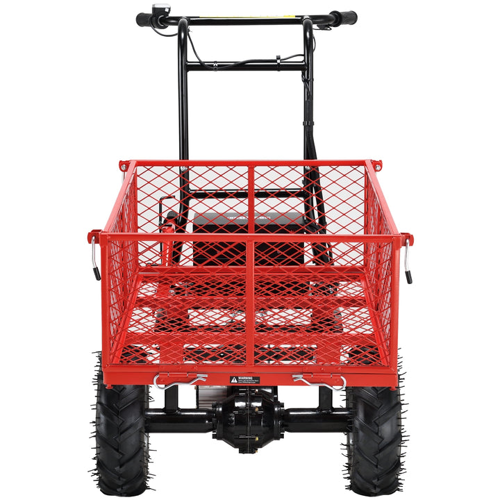 Wheelbarrow Utility Cart Electric Powered Cart 48V28Ah 500W  Capacity 500lbs (230kg)  Material Hauler 1000lbs Towing