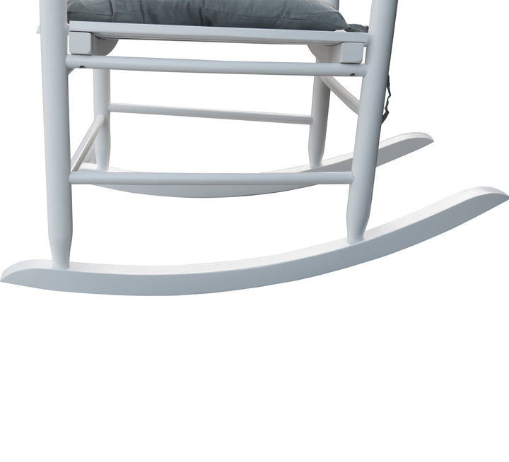 wooden porch rocker chair  WHITE