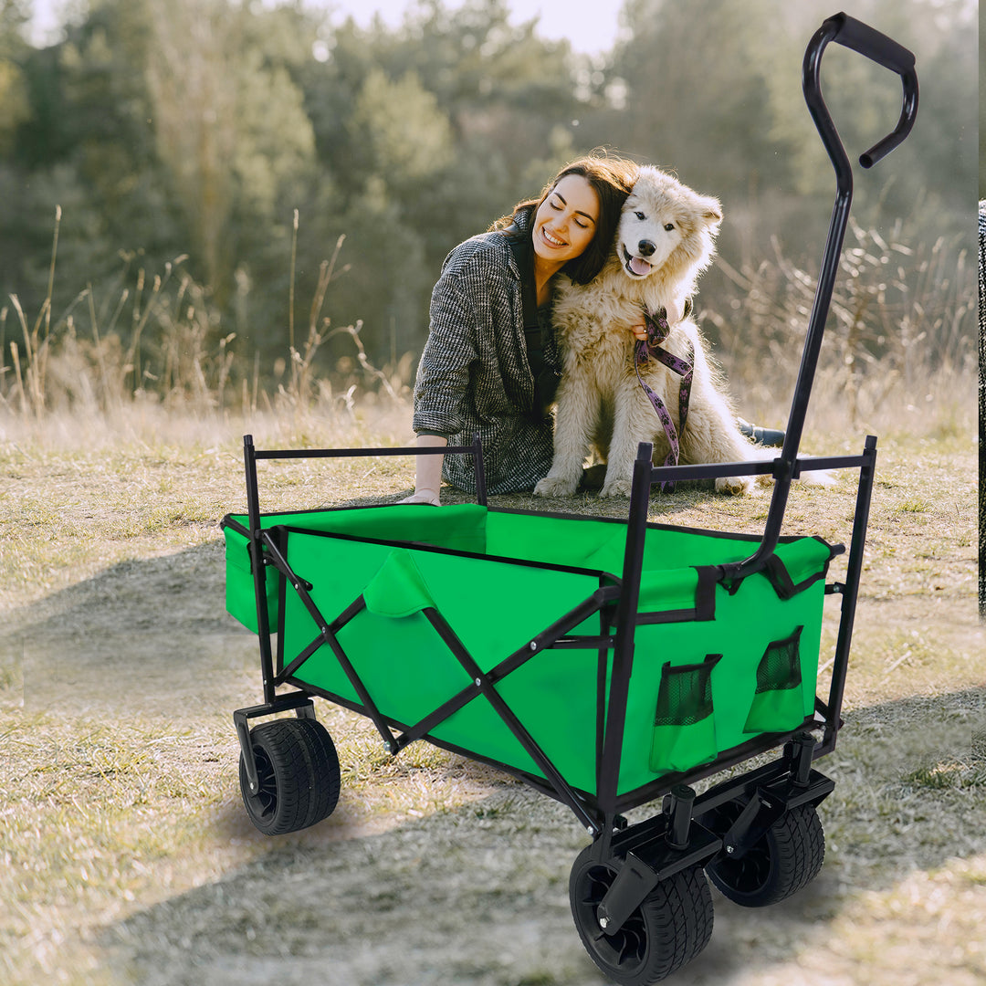 Outdoor Garden Park Utility kids wagon portable beach trolley cart camping foldable folding wagon