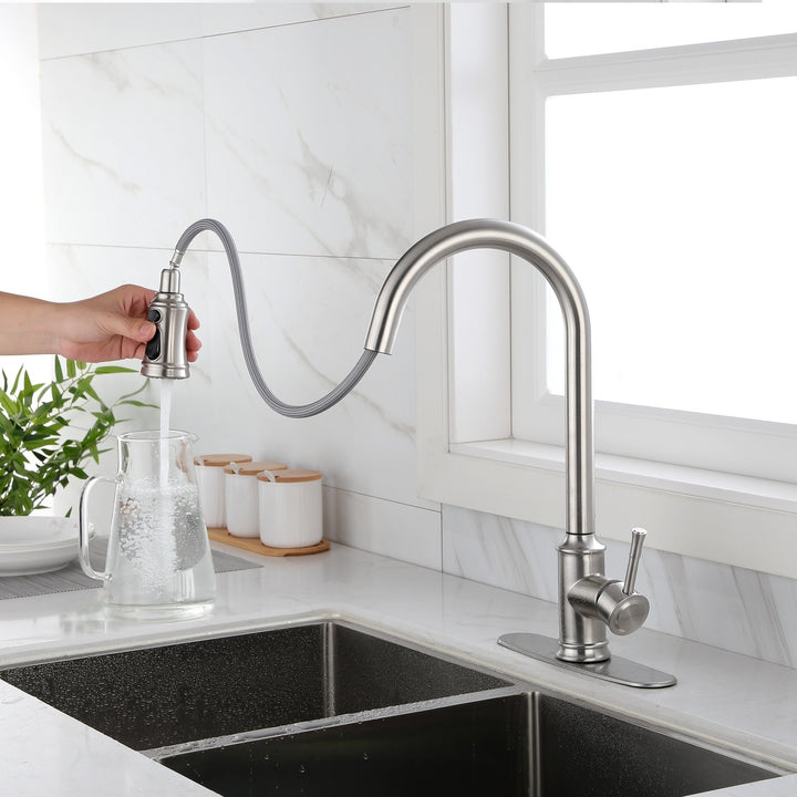 Touch Kitchen Faucet with Pull Down Sprayer