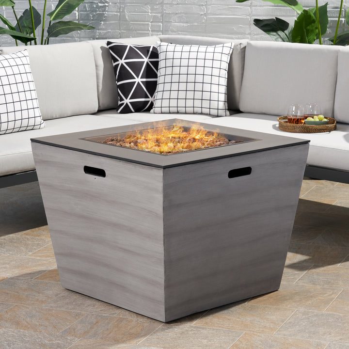 LANGTON 30" SQUARE MGO FIRE PIT - 50,000 BTU