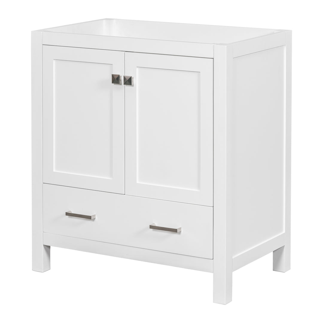 [Cabinet Only] 30" White Bathroom Vanity