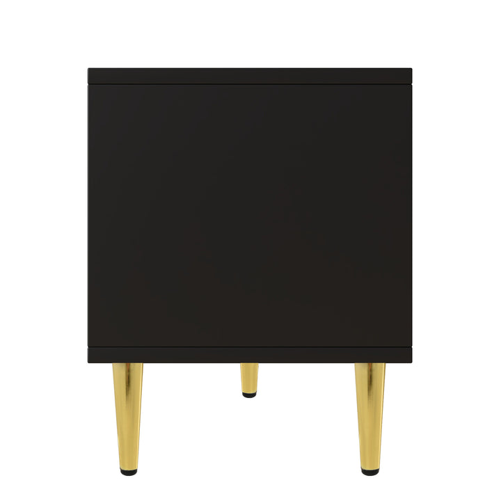 U-Can Modern TV Stand with 5 Champagne Legs - Durable, Stylish and Spacious, TVs Up to 75''