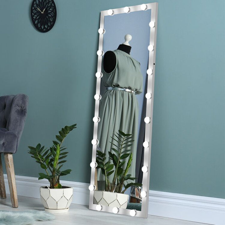 Custom Hollywood Full Length Mirror With Dimmable 3 Color Lights