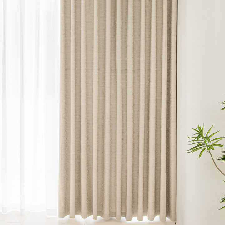 Natural Linen Curtains Privacy Assured with Light Filtering for Bedroom/Living Room,Any Custom Size Acceptable