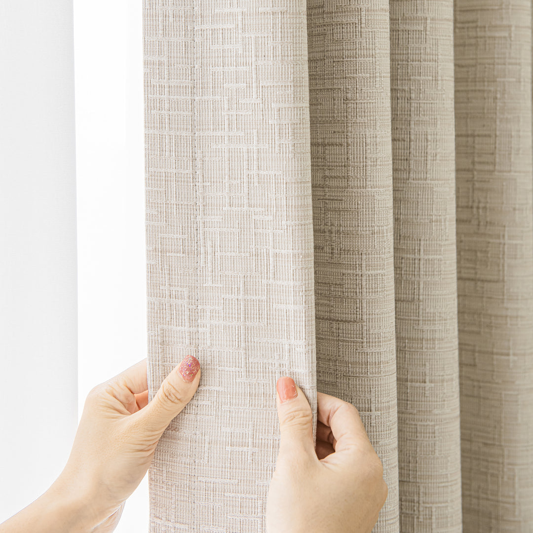 Natural Linen Curtains Privacy Assured with Light Filtering for Bedroom/Living Room,Any Custom Size Acceptable