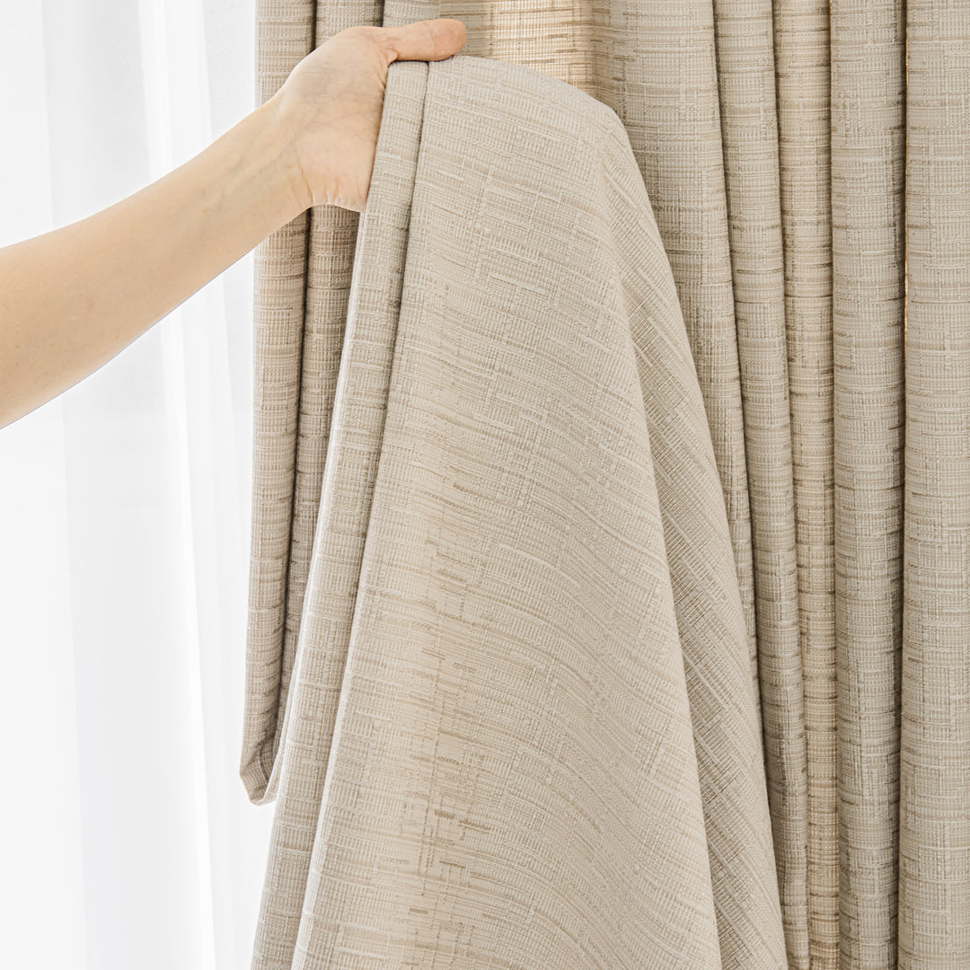 Natural Linen Curtains Privacy Assured with Light Filtering for Bedroom/Living Room,Any Custom Size Acceptable