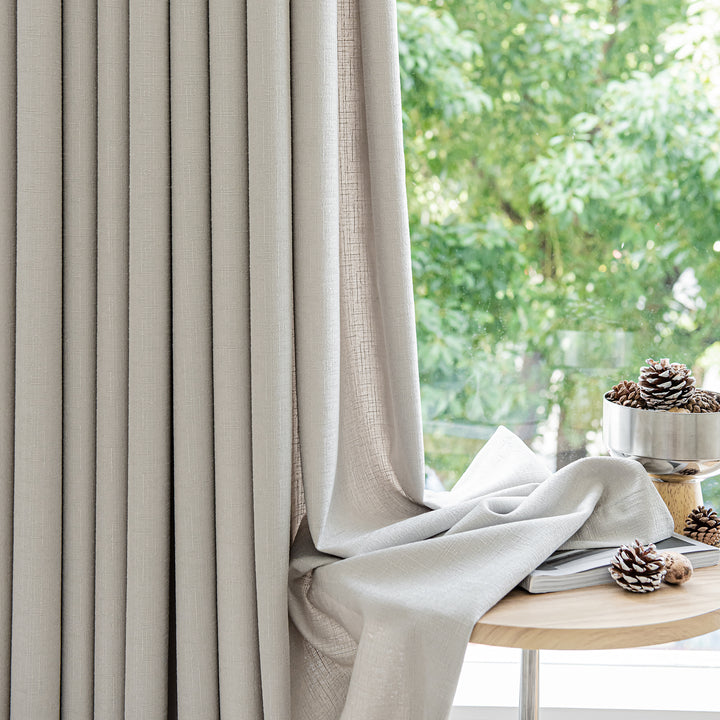 Mixed textile fabrics ight blocking thermal Insulated windows drapes pinch pleat curtain any height solution available easy Hanging via adjustable hooks