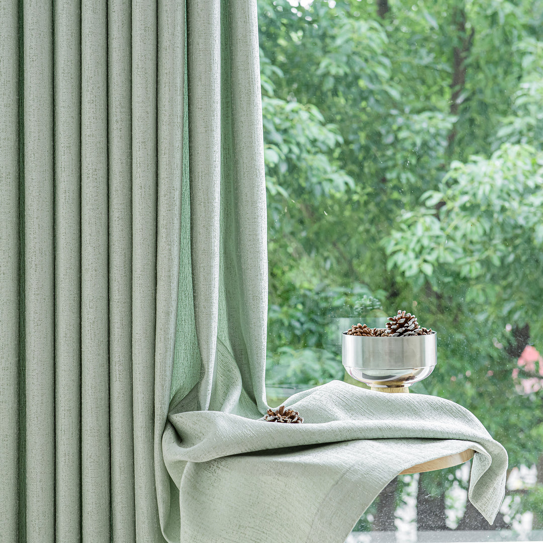 High Precision Fabric Made Drapery Blackout Curtains,Pinch Pleat/Grommet/Rod Pocket Selectable,Extra Height/Width Acceptable