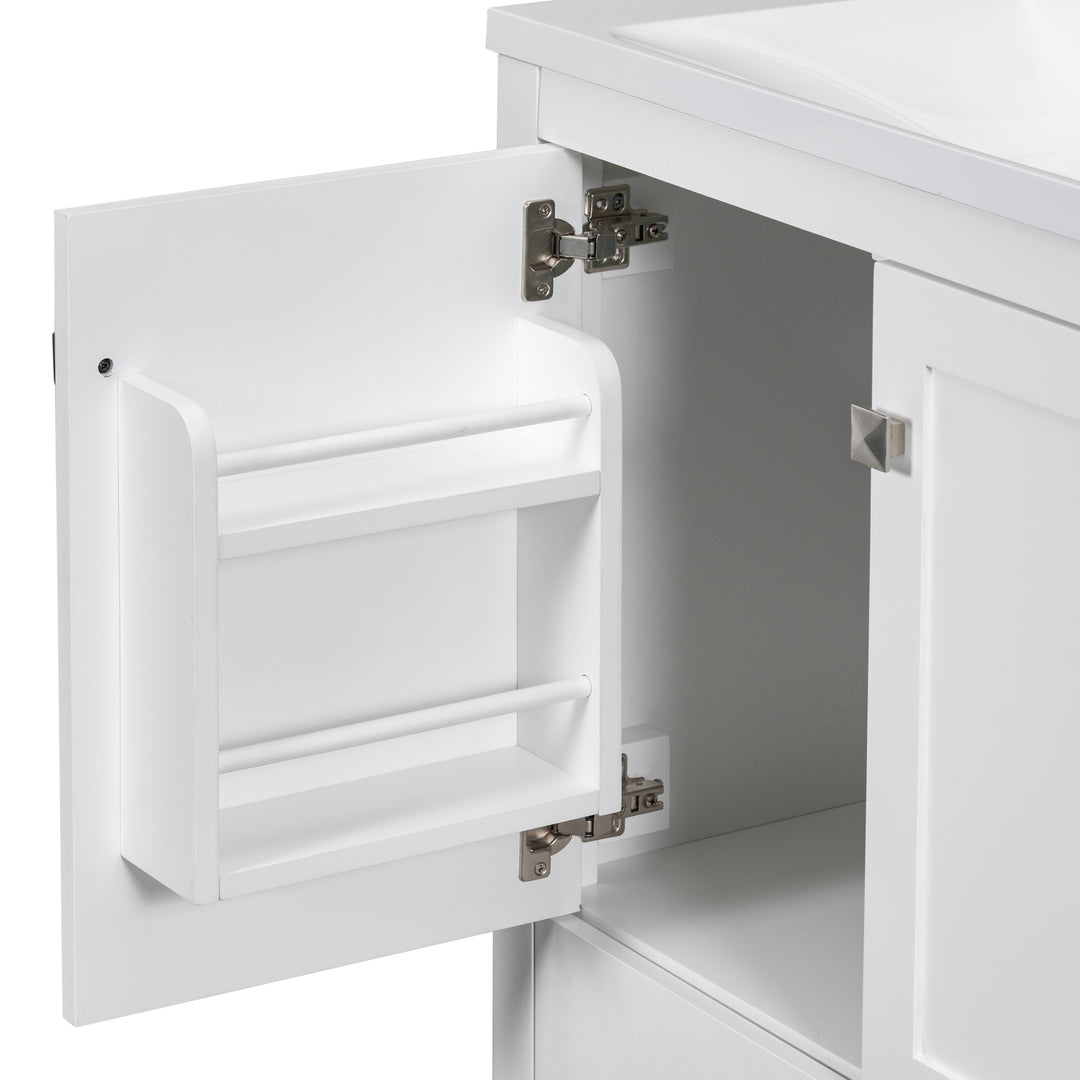 [Cabinet Only] 30" White Bathroom Vanity